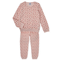 Kleidung Mädchen Pyjamas/ Nachthemden Petit Bateau CAGEOT Rosa / Rot