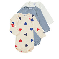 Kleidung Kinder Pyjamas/ Nachthemden Petit Bateau LOT 3 BODY Multicolor
