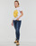 Kleidung Damen T-Shirts Desigual RIA Weiss / Gelb