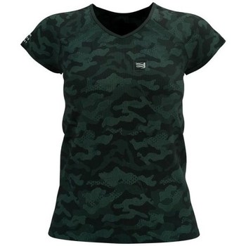 Kleidung Damen T-Shirts Compressport Premium Schwarz, Grün