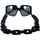 Uhren & Schmuck Sonnenbrillen D&G Dolce&Gabbana Sonnenbrille DG4386 501/88 Schwarz
