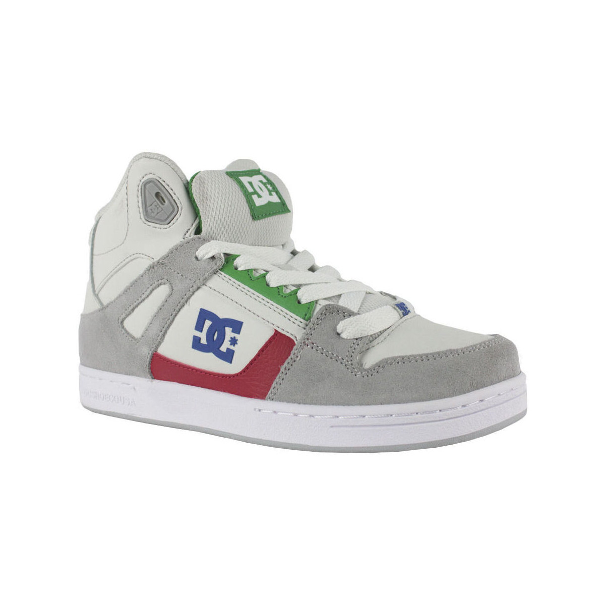 Schuhe Kinder Sneaker DC Shoes Pure high-top ADBS100242 GREY/GREY/GREEN (XSSG) Grau
