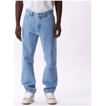 Kleidung Herren Straight Leg Jeans Obey Bender denim Blau