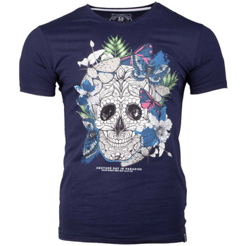 Kleidung Herren T-Shirts La Maison Blaggio MB-MEXICO Blau