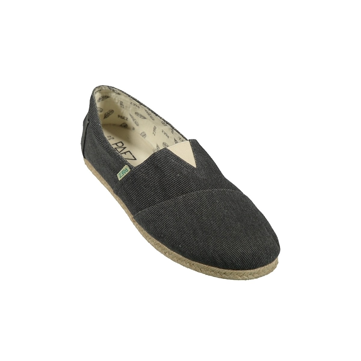Schuhe Herren Leinen-Pantoletten mit gefloch Paez Original Raw M - Essential Charcoal Grau