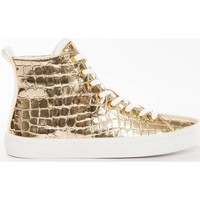 Schuhe Damen Sneaker High Guess Elga gold Gold
