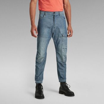Kleidung Herren Jeans G-Star Raw D21483-C611 - BEARING 3D CARGO-CHAMBRAY WOVEN Blau
