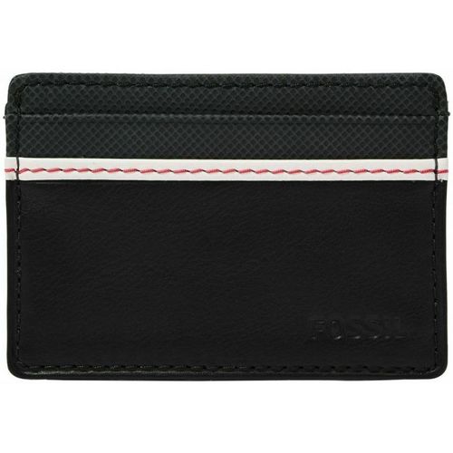 Taschen Herren Portemonnaie Fossil ML4139 ELGIN CARD-BLACK Schwarz
