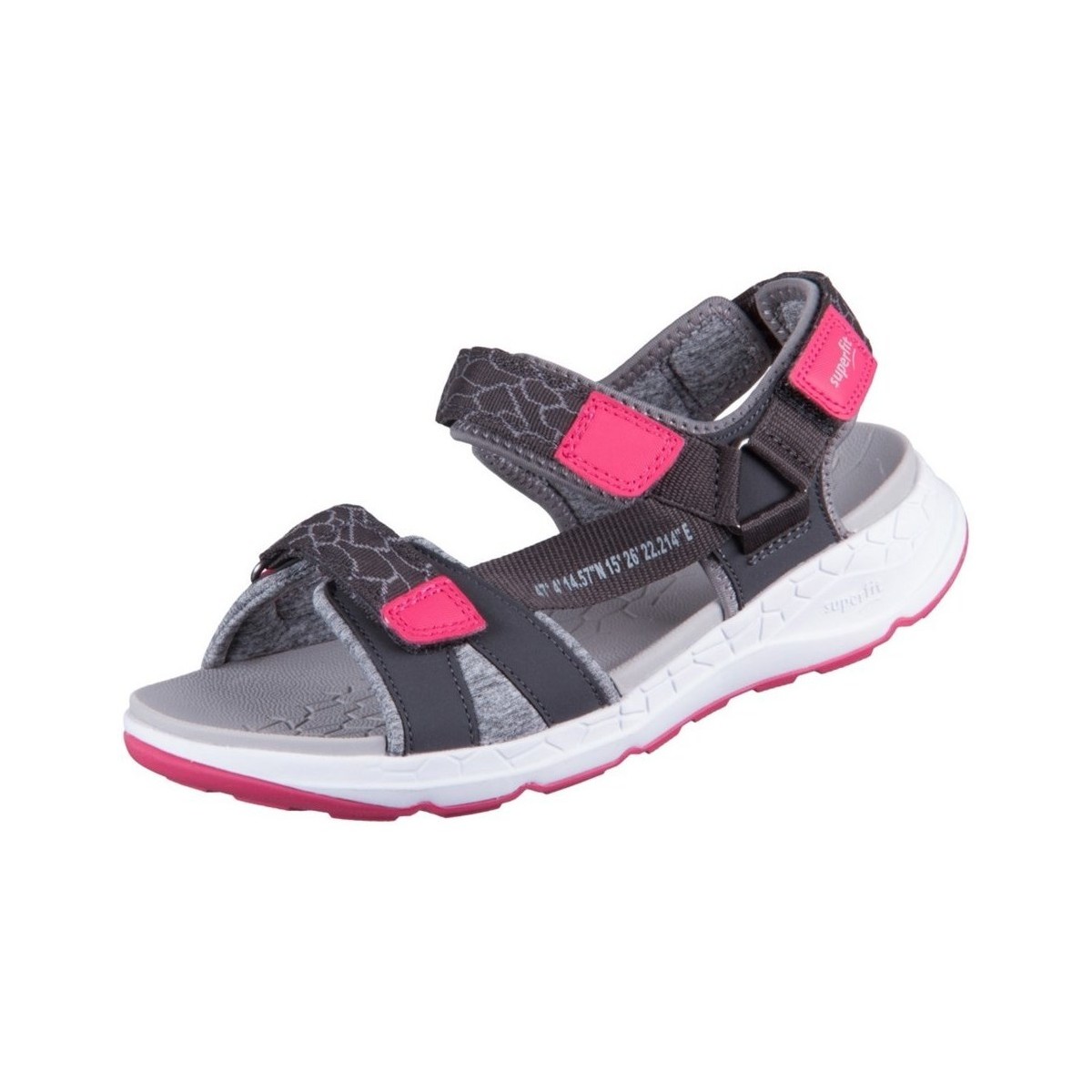 Schuhe Kinder Sandalen / Sandaletten Superfit Criss Cross Graphit