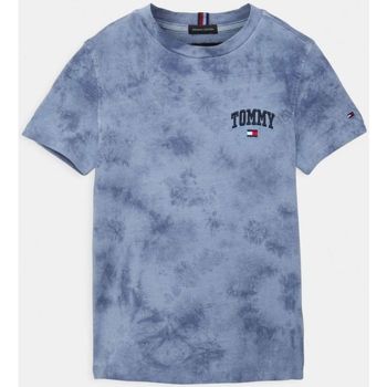 Kleidung Kinder T-Shirts & Poloshirts Tommy Hilfiger KB0KB07022 VARSITY TEE-C8I Blau