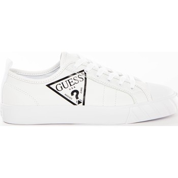 Schuhe Damen Sneaker Low Guess Classic logo triangle Weiss