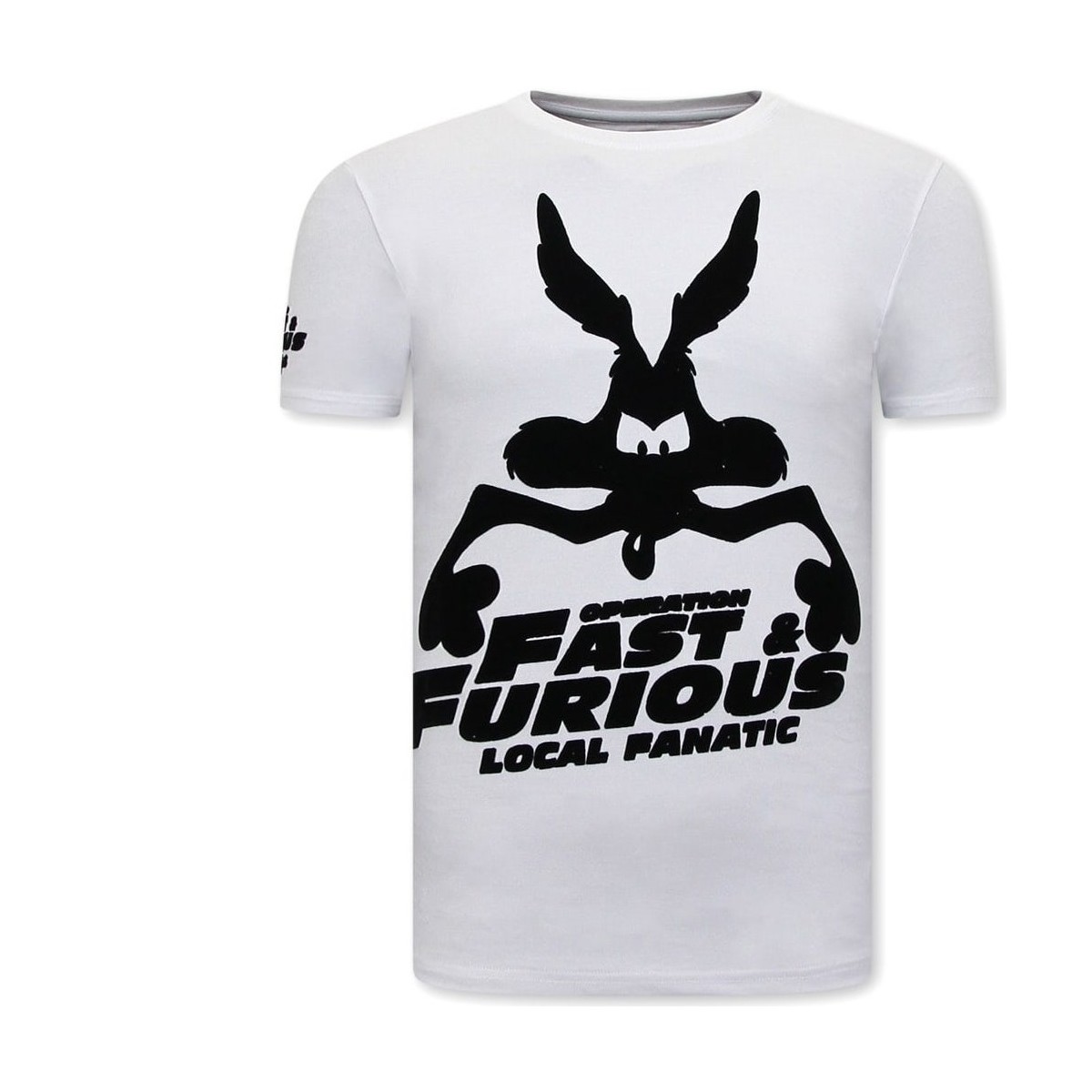 Kleidung Herren T-Shirts Local Fanatic Mit Aufdruck Fast And Furious Weiss