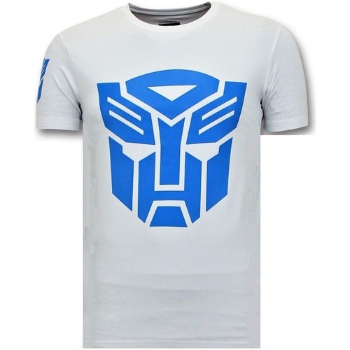 Kleidung Herren T-Shirts Local Fanatic Transformers Robots Weiss