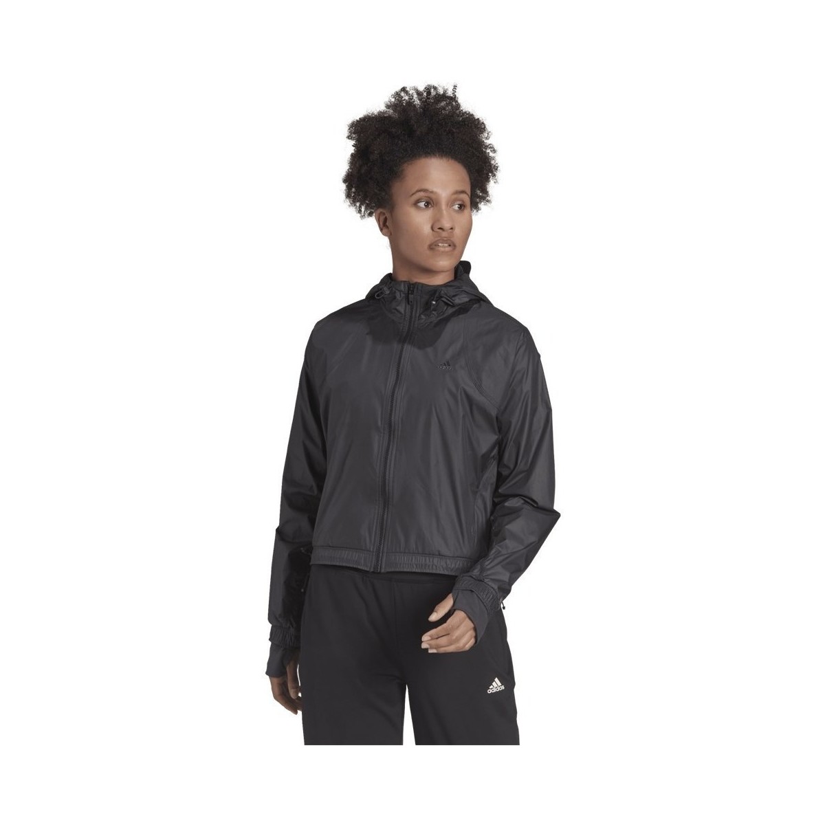 Kleidung Damen Jacken adidas Originals Versatile For Elements Windbreaker Graphit