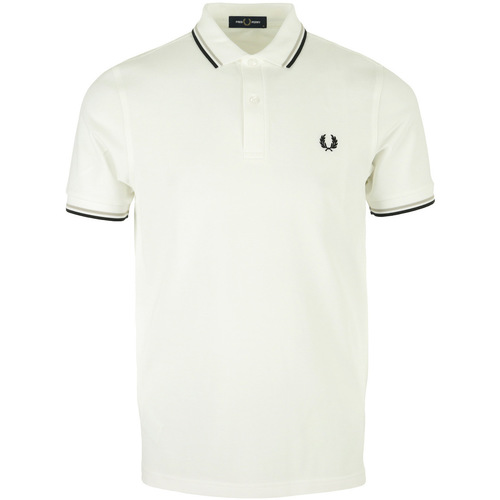 Kleidung Herren T-Shirts & Poloshirts Fred Perry Twin Tipped Shirt Weiss