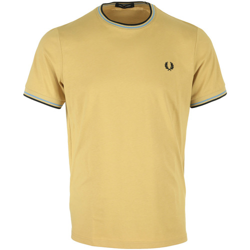 Kleidung Herren T-Shirts Fred Perry Twin Tipped T-Shirt Braun