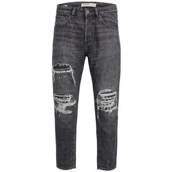 Kleidung Herren Jeans Jack & Jones 12212978 FRANK-BLACK DENIM Schwarz