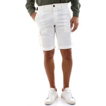 Kleidung Herren Shorts / Bermudas Mason's CHILE BERMUDA ME303 - 2BE22146-001 WHITE Weiss
