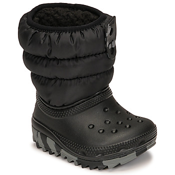 Schuhe Kinder Schneestiefel Crocs Classic Neo Puff Boot T Schwarz