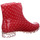 Schuhe Damen Stiefel Scandi Stiefeletten 266-0013-R1 Rot