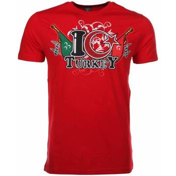 Kleidung Herren T-Shirts Local Fanatic I Love Turkey Rot