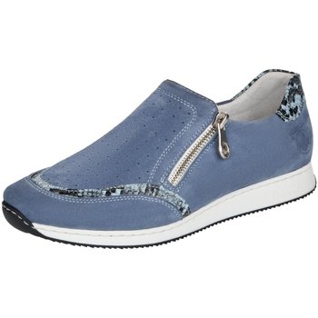 Schuhe Damen Slipper Rieker Slipper 56075-10 Blau