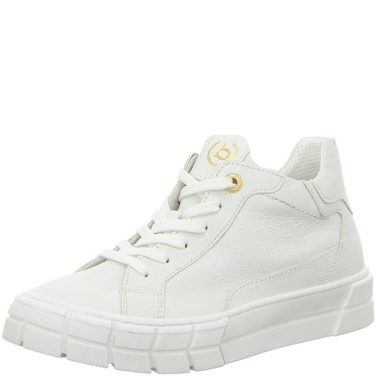 Schuhe Damen Sneaker Bugatti Schnürboot Freizeit Weiß Neu 432-A6R06-1000-2000 Weiss
