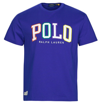 Kleidung Herren T-Shirts Polo Ralph Lauren SSCNCLSM1-SHORT SLEEVE-T-SHIRT Blau / Roi / Heritage