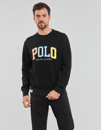 Kleidung Herren Sweatshirts Polo Ralph Lauren LSCNM4-LONG SLEEVE-SWEATSHIRT Schwarz / Multicolor