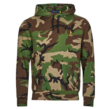 Kleidung Herren Sweatshirts Polo Ralph Lauren LSPOHOODM2-LONG SLEEVE-SWEATSHIRT Kaki / Camouflage
