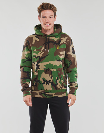 Kleidung Herren Sweatshirts Polo Ralph Lauren LSPOHOODM2-LONG SLEEVE-SWEATSHIRT Kaki / Camouflage