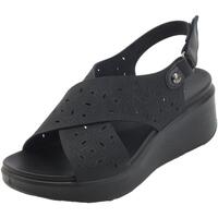 Schuhe Damen Sandalen / Sandaletten Enval 1782900 Bambi Schwarz