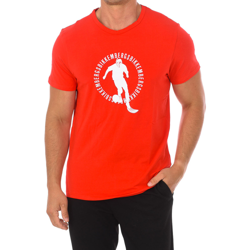 Kleidung Herren T-Shirts Bikkembergs BKK1MTS02-RED Rot