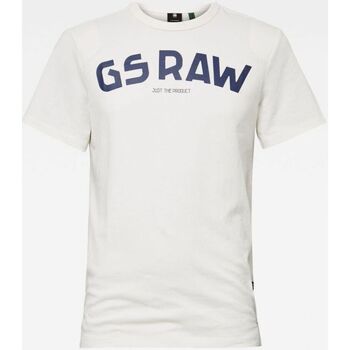 Kleidung Herren T-Shirts & Poloshirts G-Star Raw D16388 4561 GR TEE-111 MILK Weiss