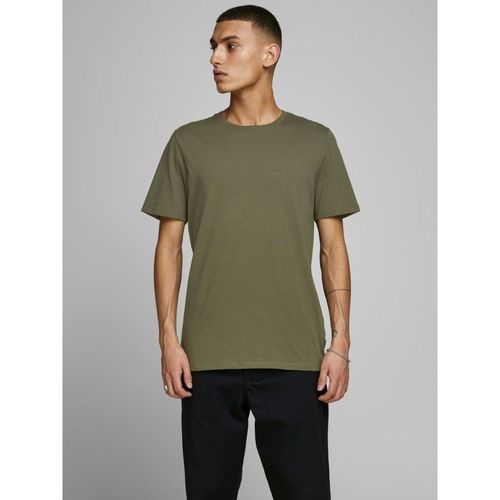 Kleidung Herren T-Shirts & Poloshirts Jack & Jones 12156101-BASIC TEE-OLIVE NIGHT Grün