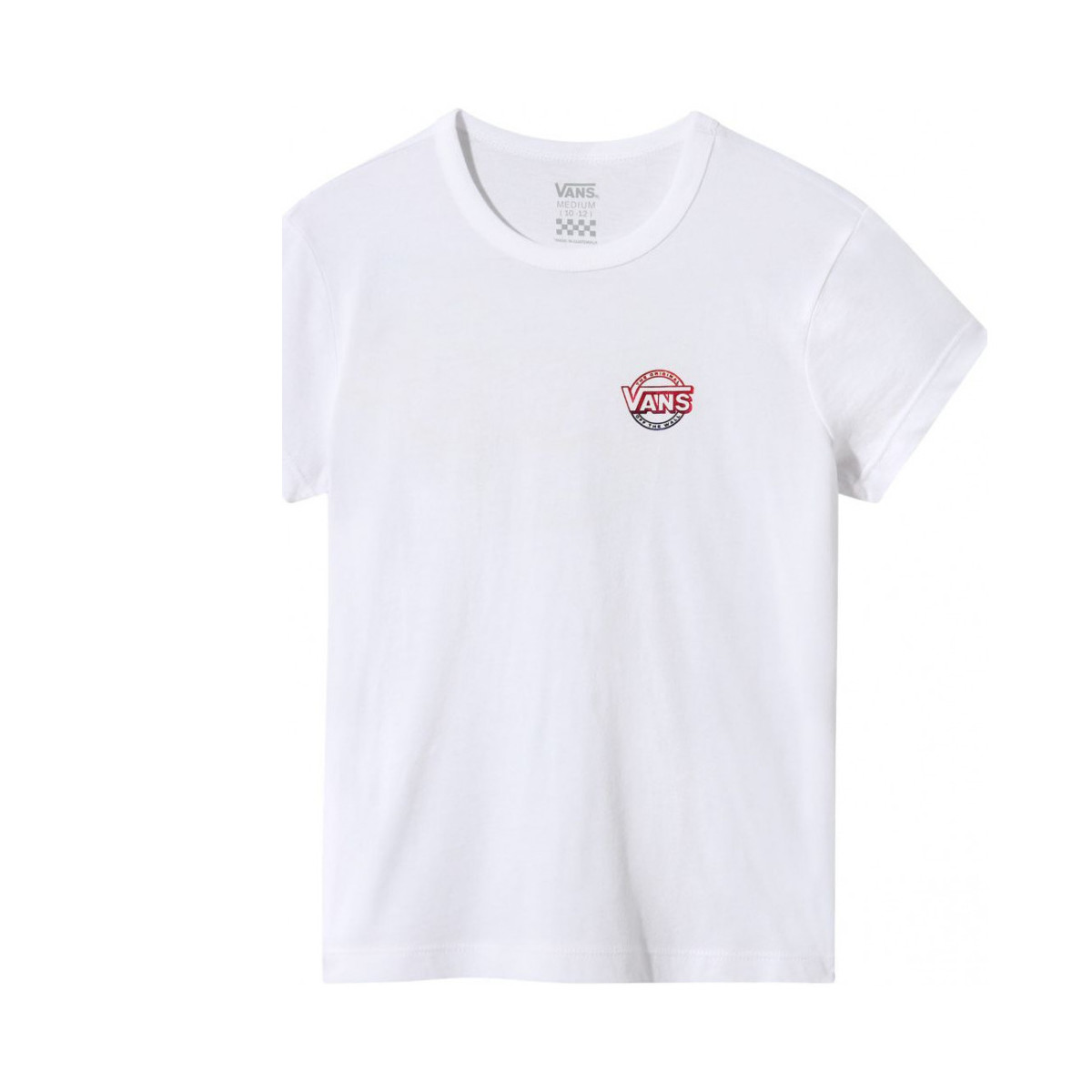 Kleidung Mädchen T-Shirts & Poloshirts Vans VN0A4ULA MICD UP-WHITE Weiss