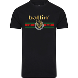 Kleidung Herren T-Shirts Ballin Est. 2013 Tiger Lines Shirt Schwarz