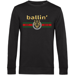 Kleidung Herren Sweatshirts Ballin Est. 2013 Tiger Lines Sweater Schwarz