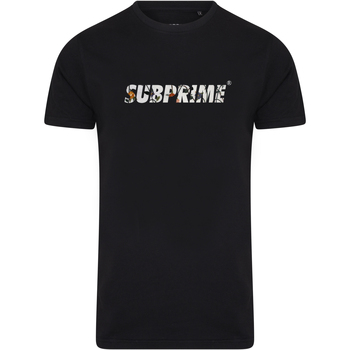 Kleidung T-Shirts Subprime Shirt Flower Black Schwarz