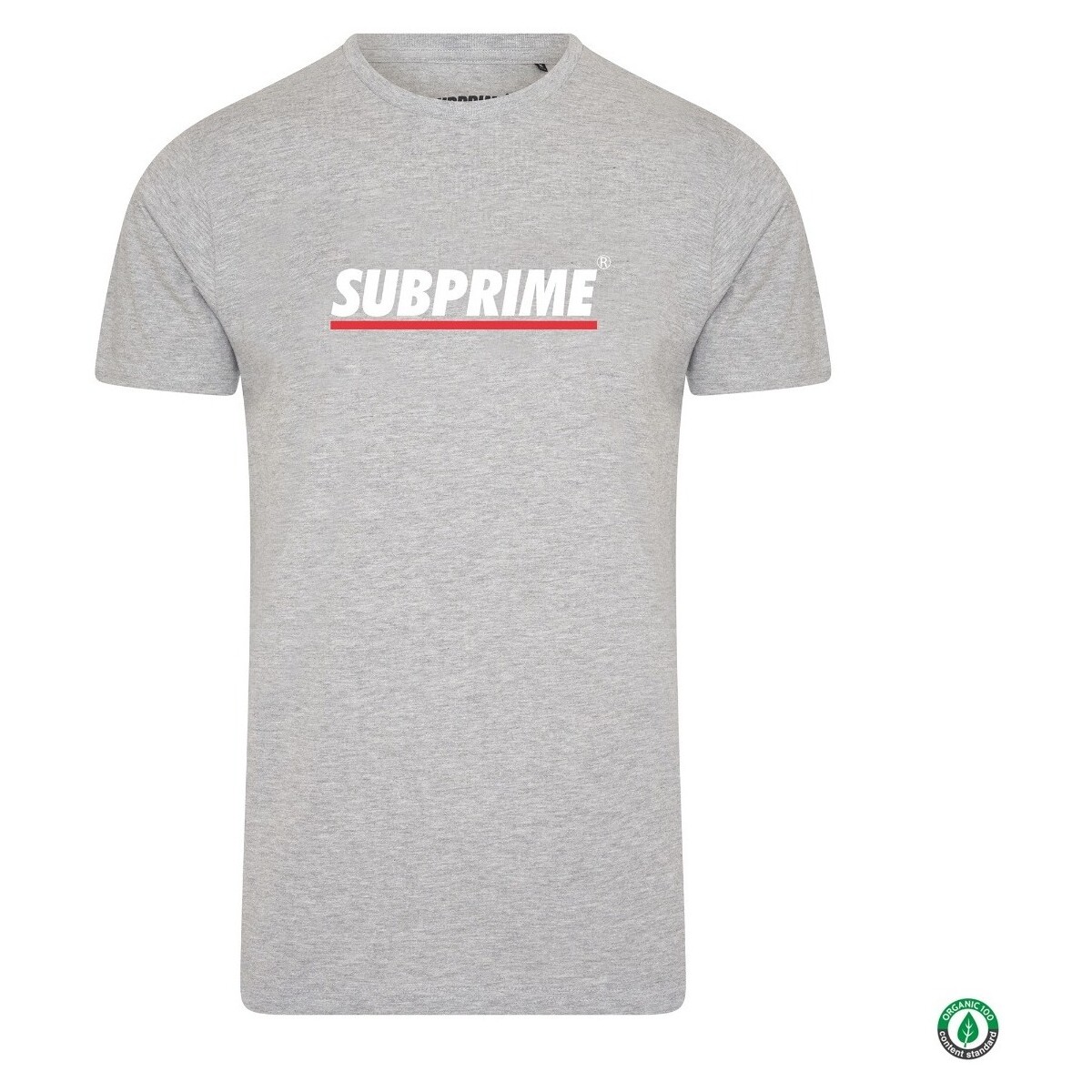 Kleidung T-Shirts Subprime Shirt Stripe Grey Grau