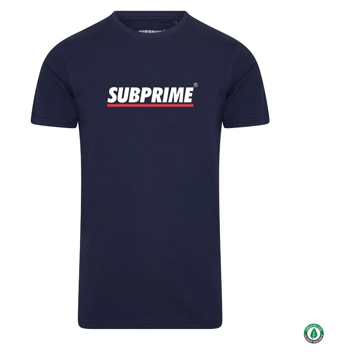 Kleidung T-Shirts Subprime Shirt Stripe Navy Blau