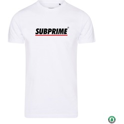 Kleidung T-Shirts Subprime Shirt Stripe White Weiss