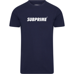 Kleidung Herren T-Shirts Subprime Shirt Basic Navy Blau