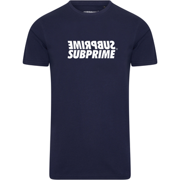 Kleidung Herren T-Shirts Subprime Shirt Mirror Navy Blau