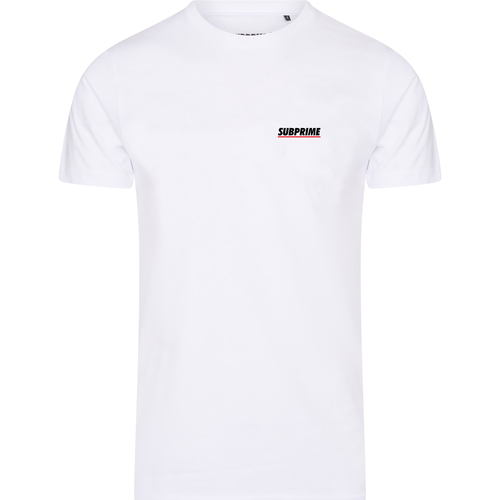 Kleidung Herren T-Shirts Subprime Shirt Chest Logo White Weiss