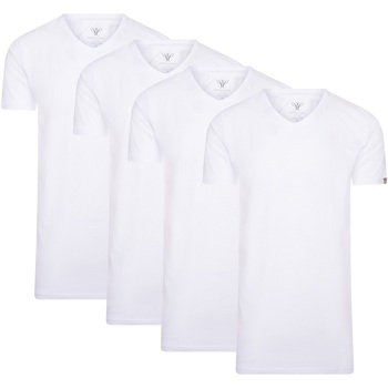 Kleidung Herren T-Shirts Cappuccino Italia 4-Pack T-shirts Weiss