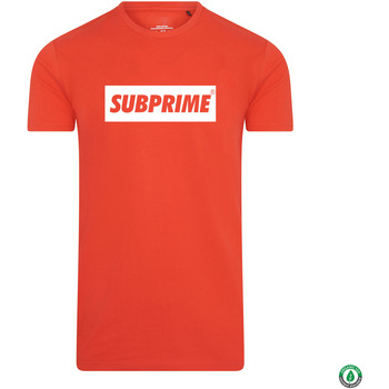 Kleidung Herren T-Shirts Subprime Shirt Block Rood Rot