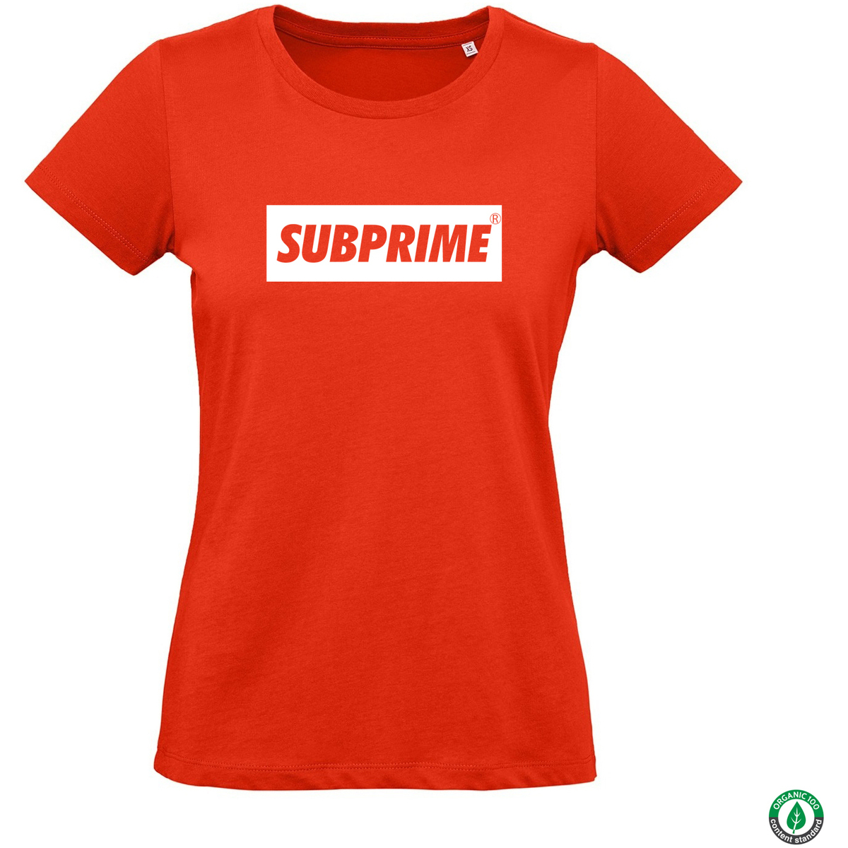 Kleidung Damen T-Shirts Subprime Wmn Tee Block Rood Rot