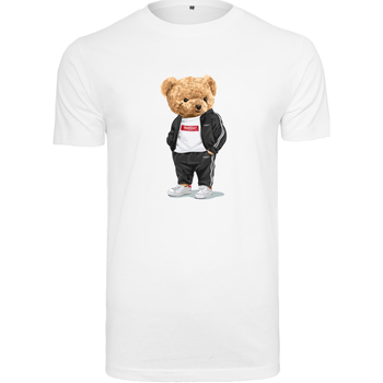 Kleidung Herren T-Shirts Ballin Est. 2013 Bear Tracksuit Tee Weiss