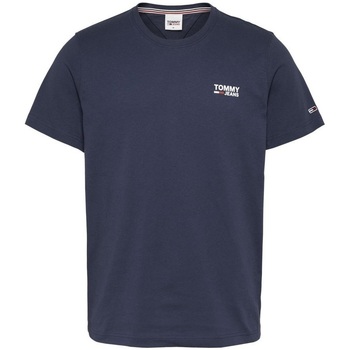 Kleidung Herren T-Shirts Tommy Jeans Logo Shirt Blau